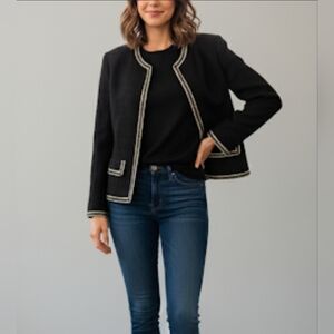 Unbranded Chasseur' Jacket in Wool Tweed Sz 38